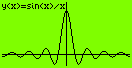 график функции sin x/x
